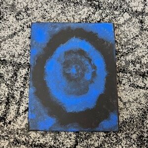 Mesmerizing Blue and Black Abstract Painting